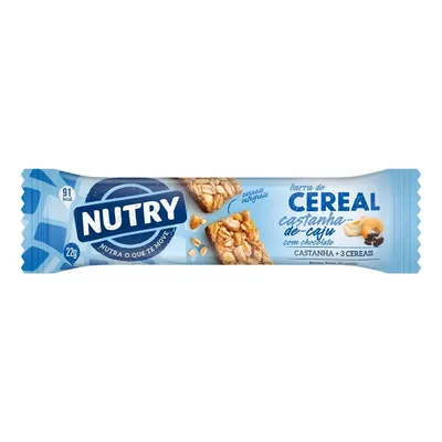 Barra Cereal Nutry Castanha e Chocolate 22g